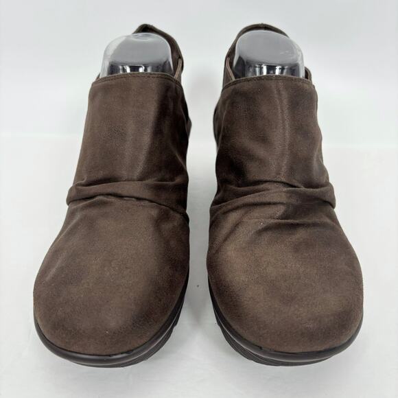 Skechers Wedge Booties Slip On Ankle Boots 10 Air Cooled Memory Foam Parallel - Picture 2 of 10